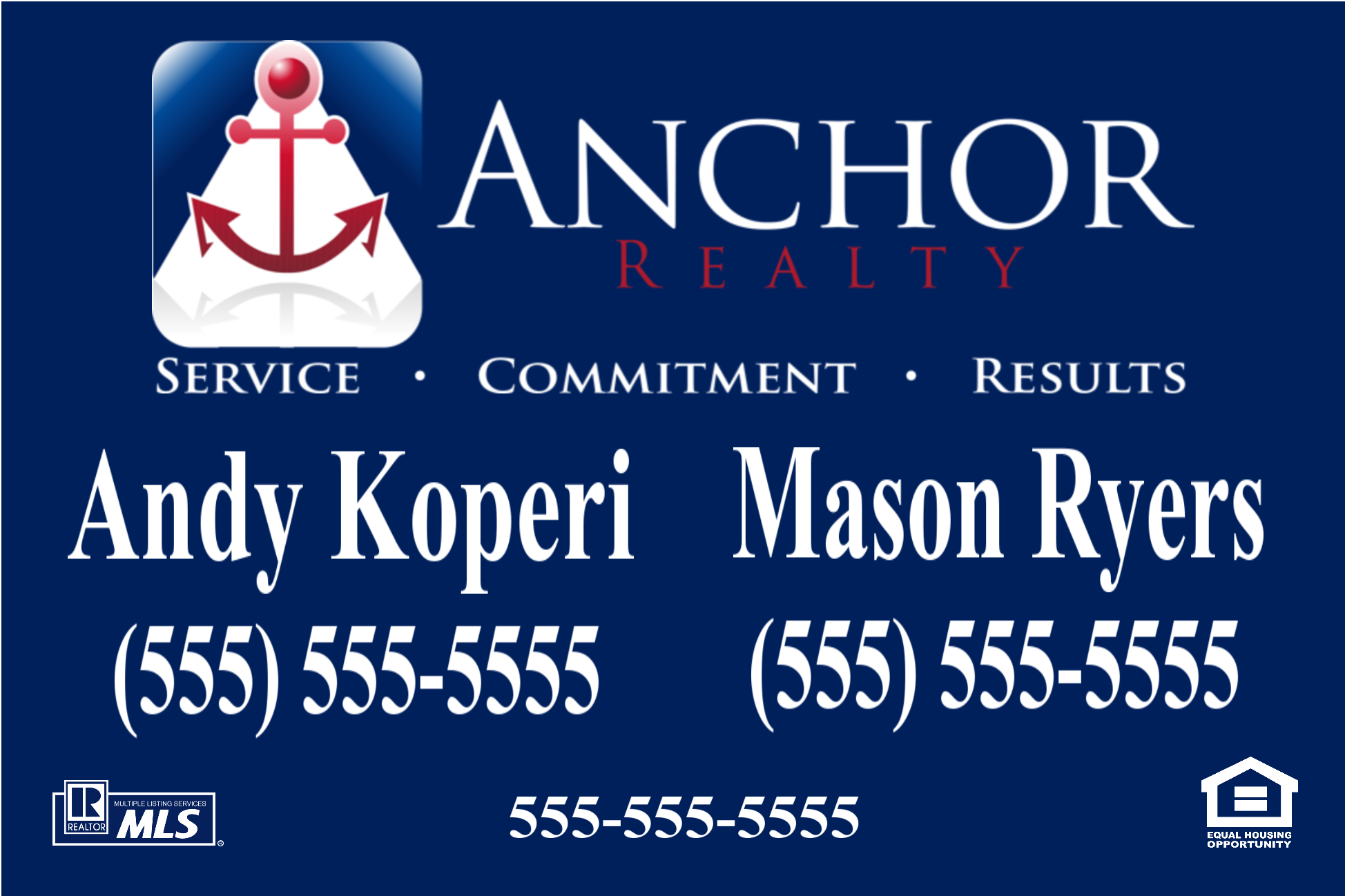 Real Estate, Franchise 20 x 30 Tags anchor, realty, agent, agents, two, partners, names