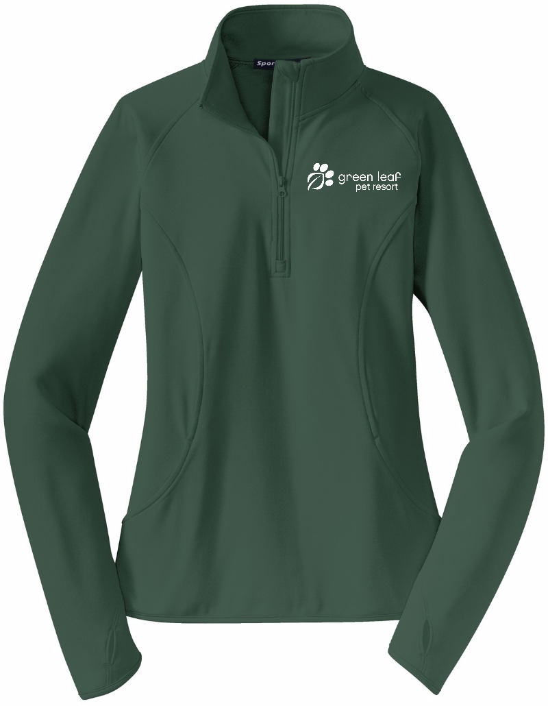 Ladies Stretch Zip Thumb Hole