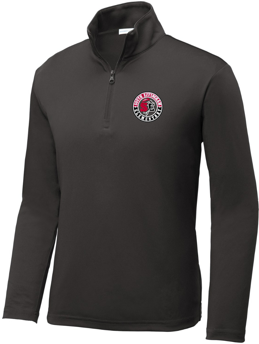 1/4 Zip Iron Gray Polyester Youth