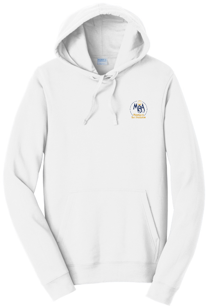 MBA Unisex Fleece Hoodie - White