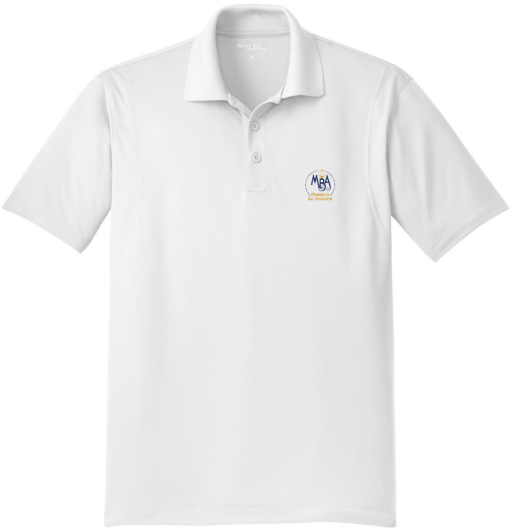 MBA Men's Sport Polo - White