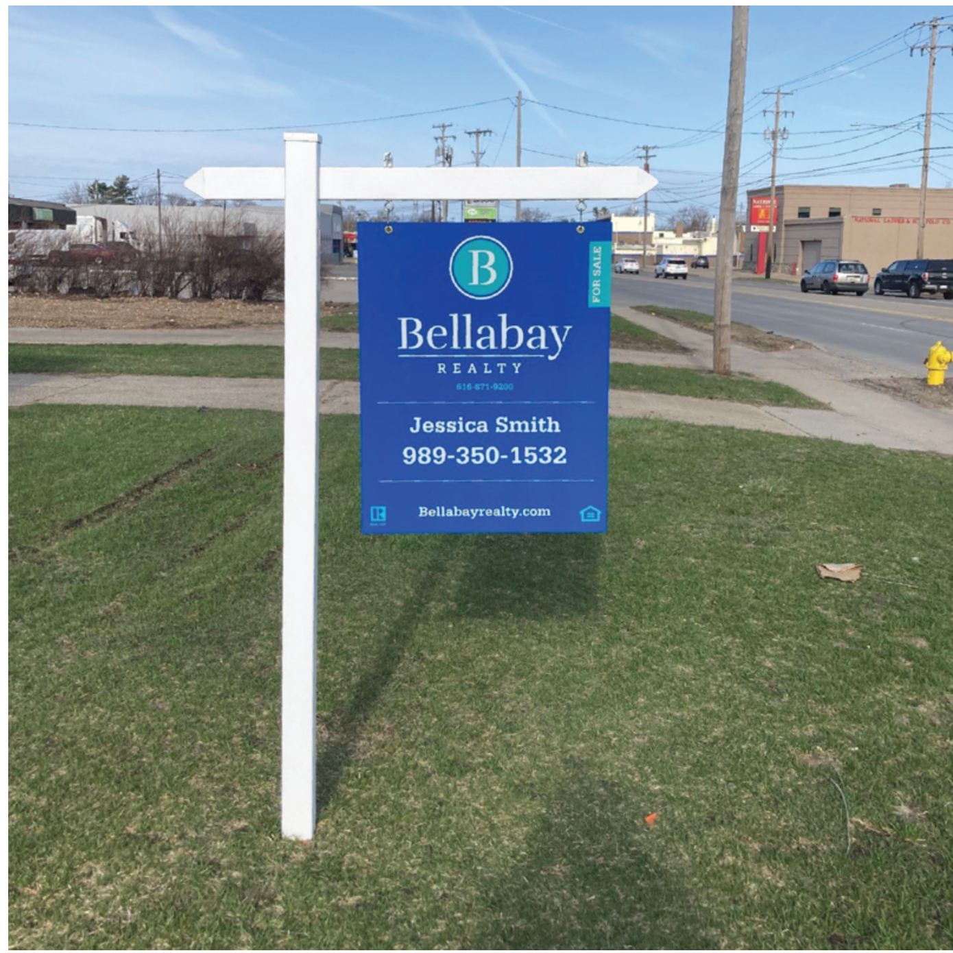 Hanging Real Estate L-Frame Sign Post