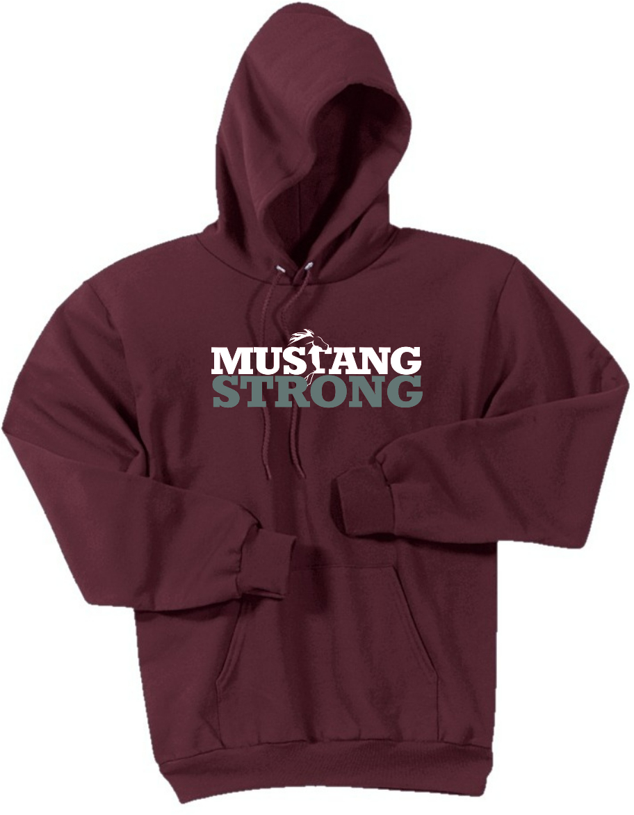 PC78H Maroon STRONG Hoodie Adult