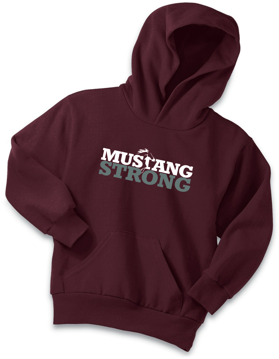 PC78H Maroon STRONG Hoodie Youth
