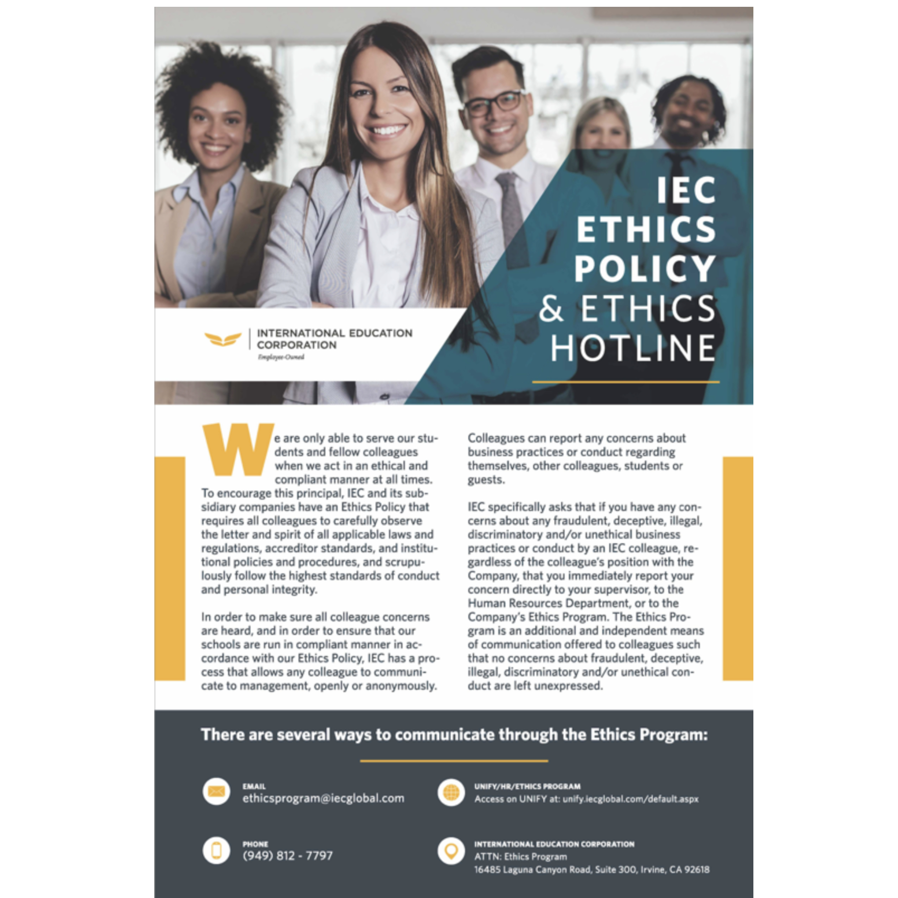 IEC ETHICS POSTER