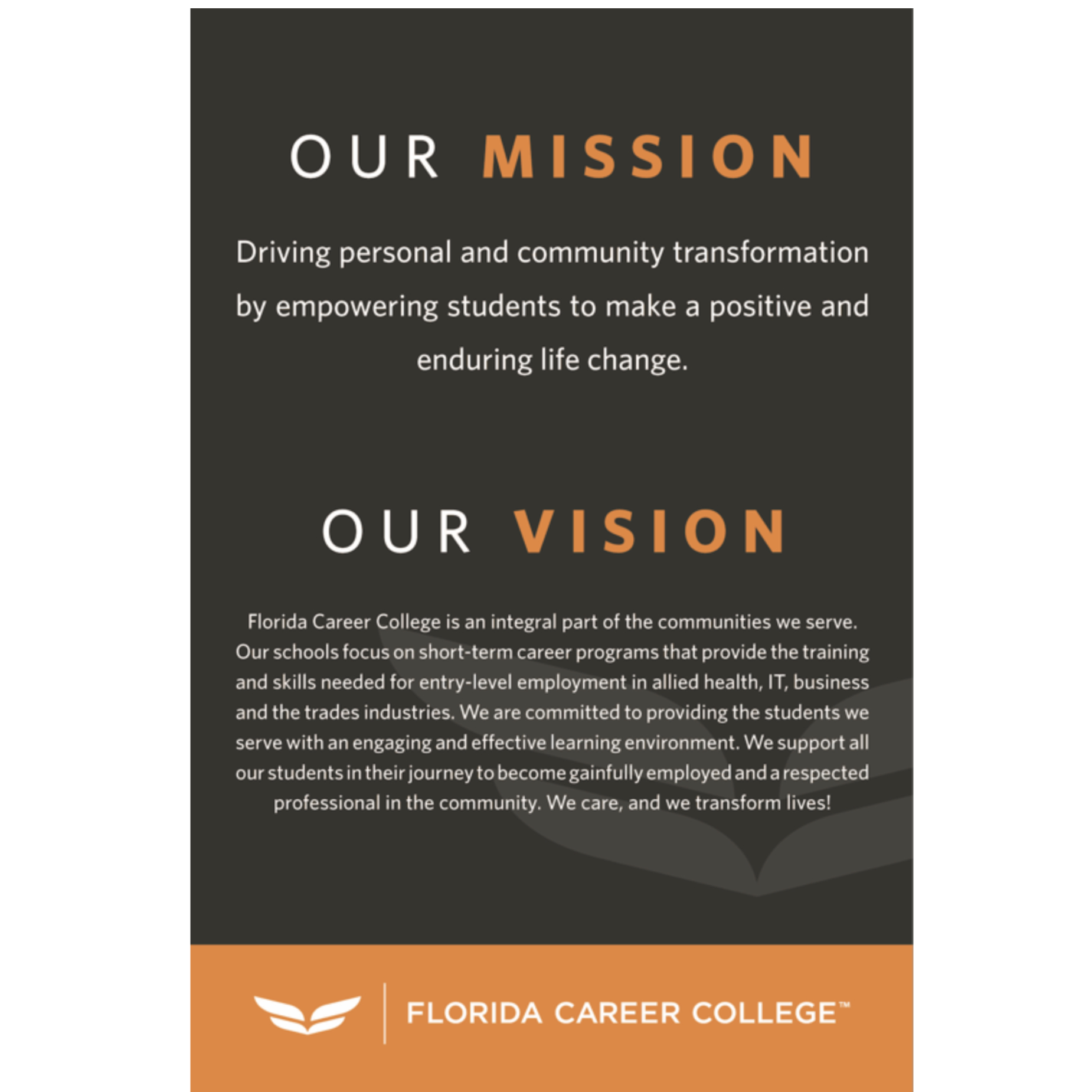 MISSION STATEMENT POSTER