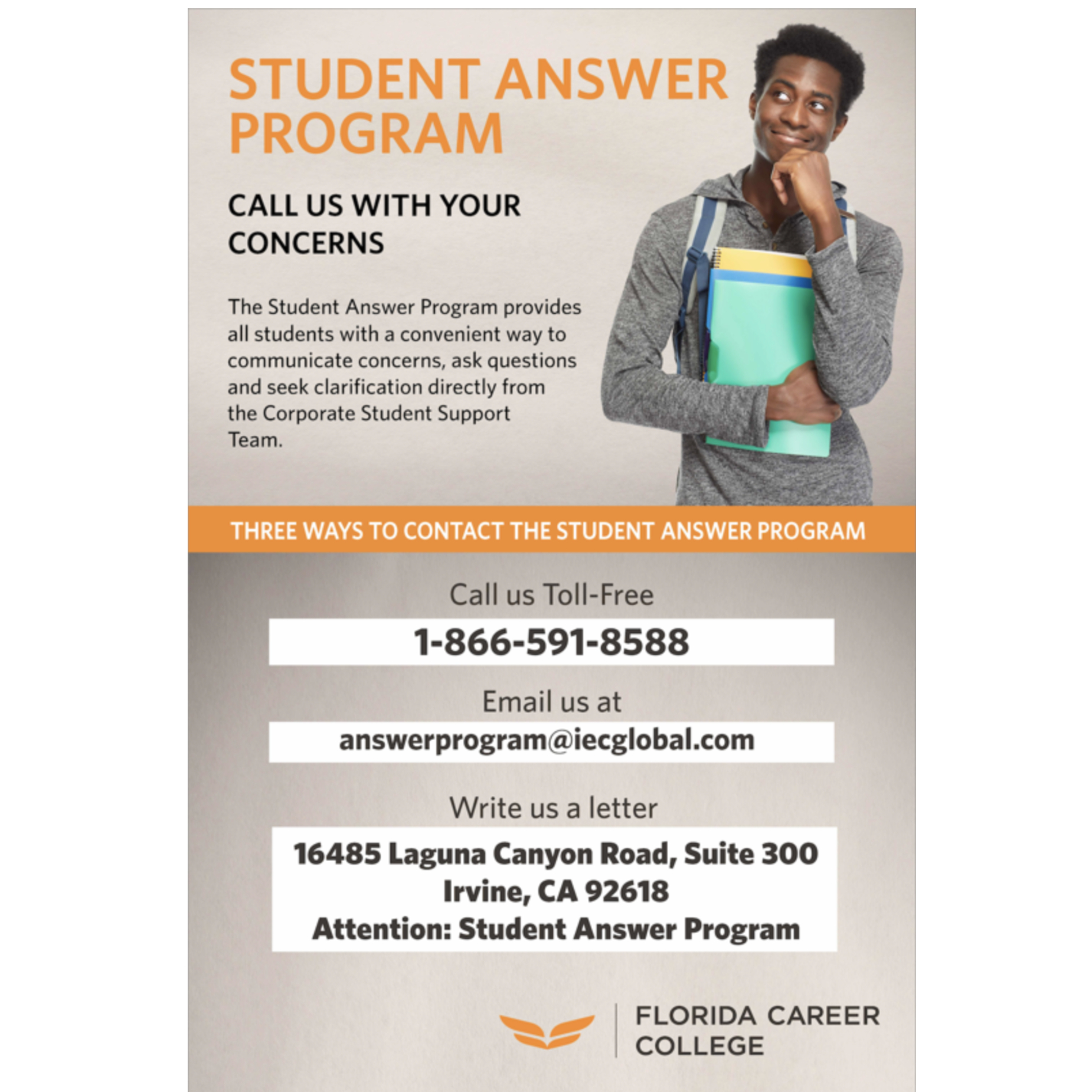 STUDENT ANSWER PROGRAM POSTER