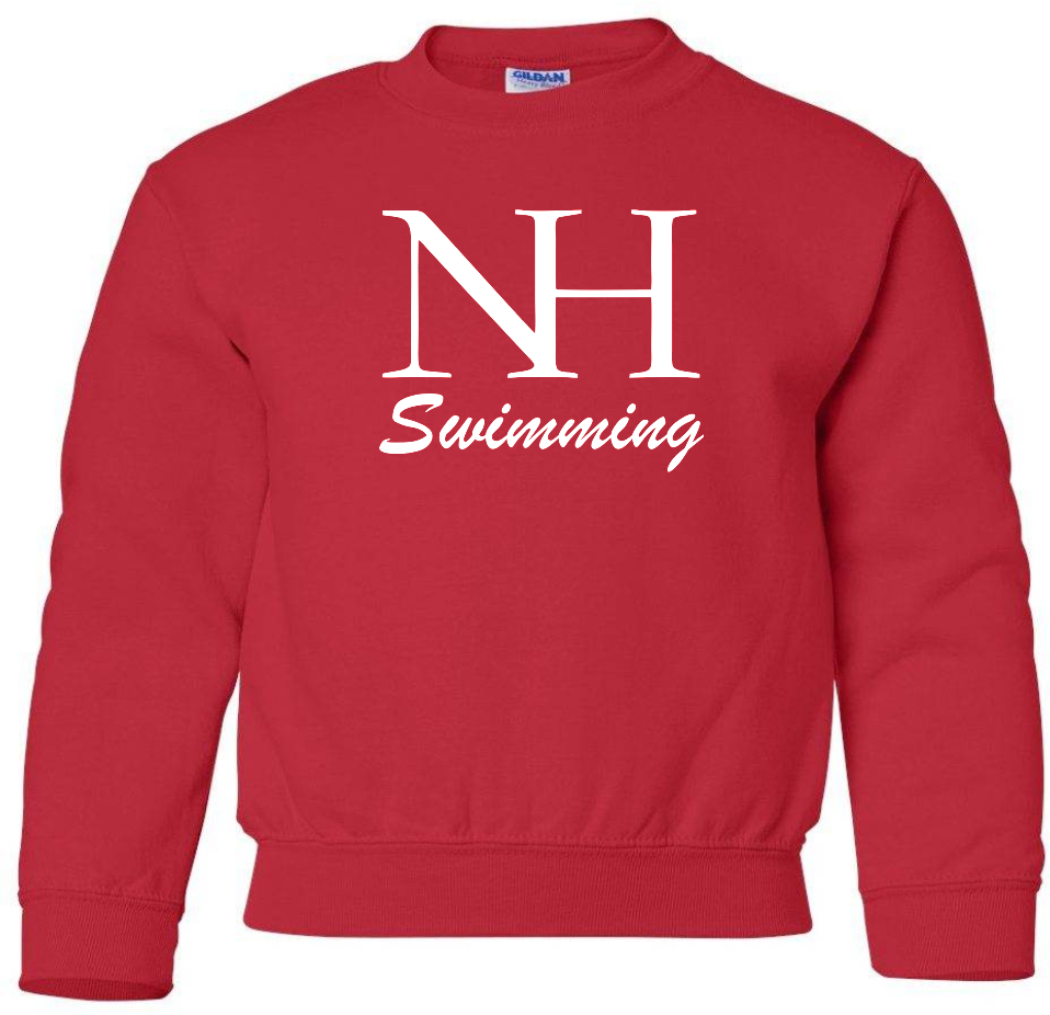 NH logo on YOUTH crewneck sweatshirt