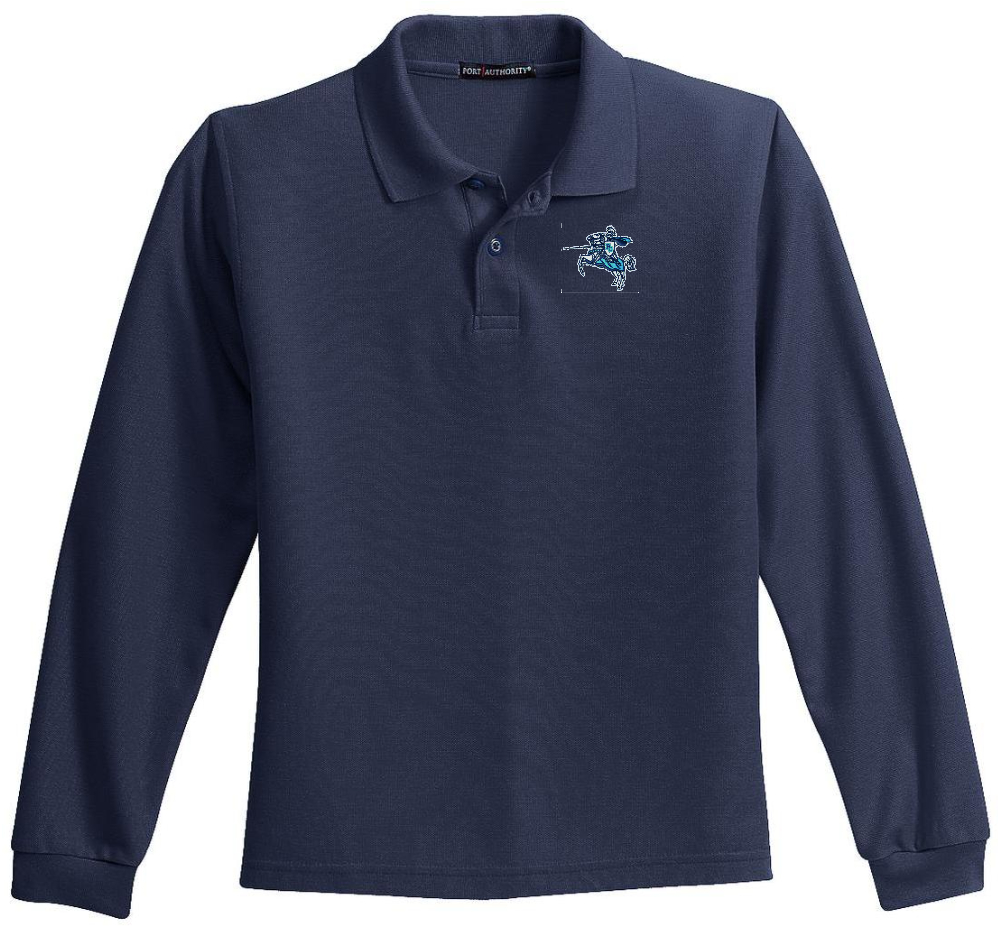 PCES YOUTH long sleeve polo