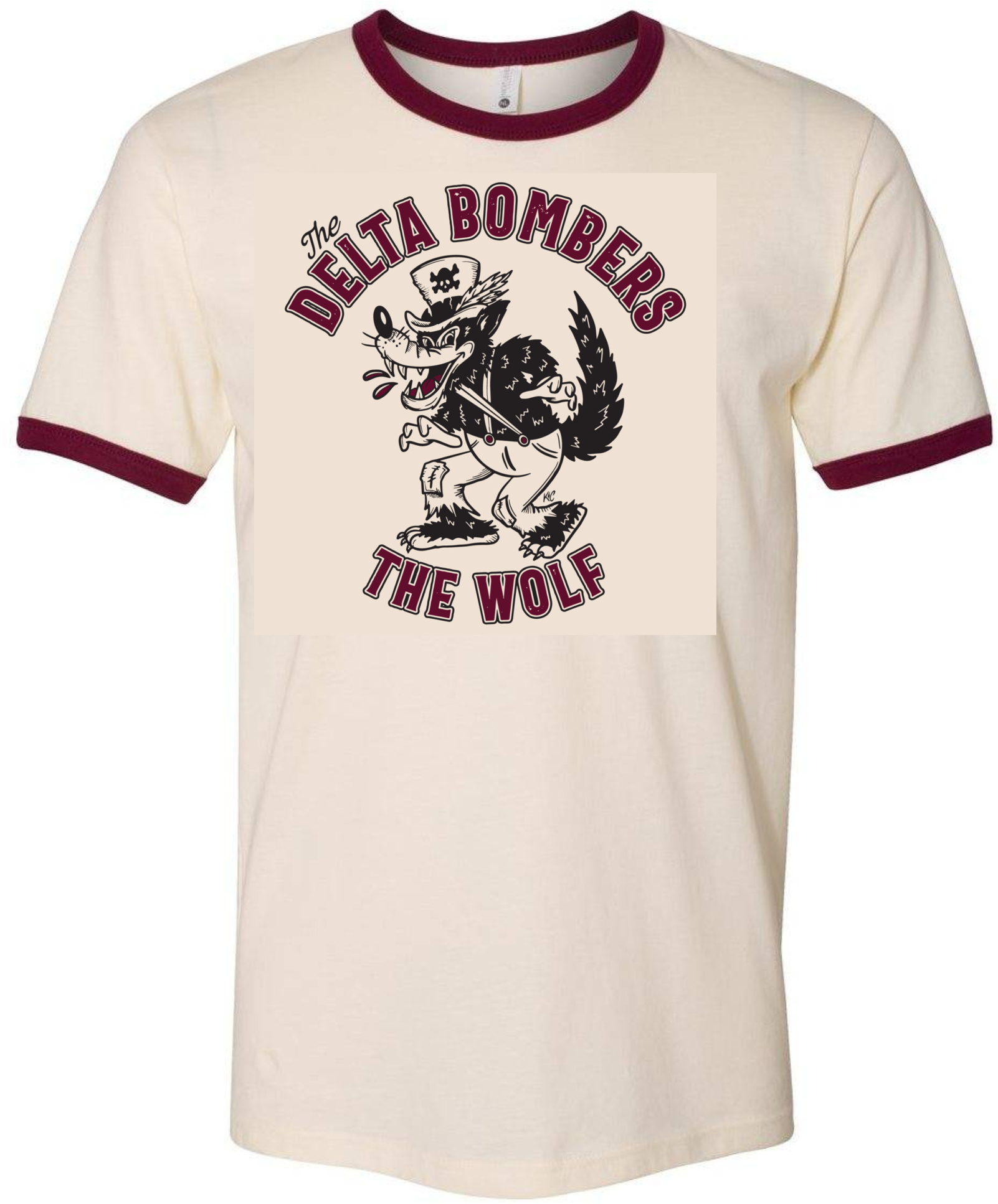 Vintage Wolf Ringer - unisex