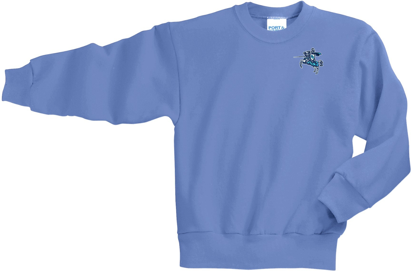PCES emb on YOUTH crewneck sweatshirt