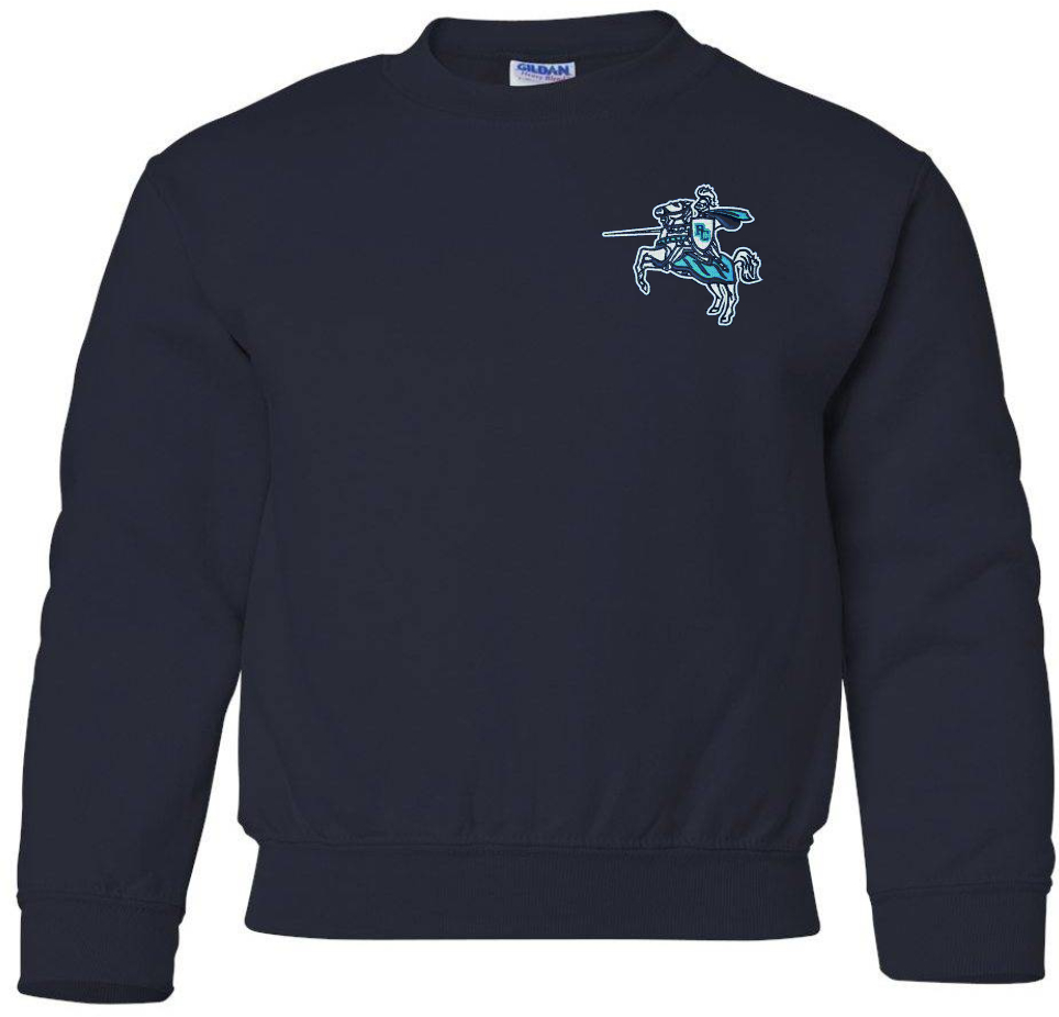 PCHS UNIFORM APPROVED emb on YOUTH crewneck sweatshirt