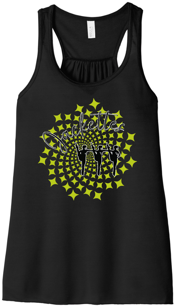 JACKETTES on Ladies Flowy Racerback Tank