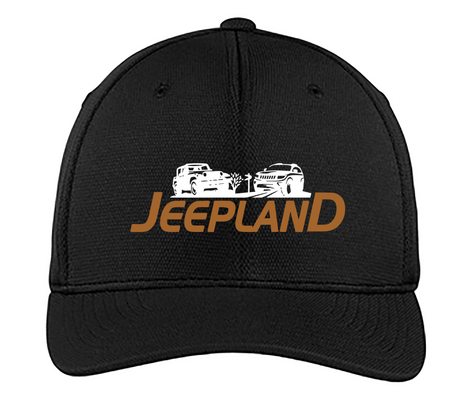 Jeep Land - Sport-Tek® Flexfit® Cool & Dry Poly Block Mesh Cap