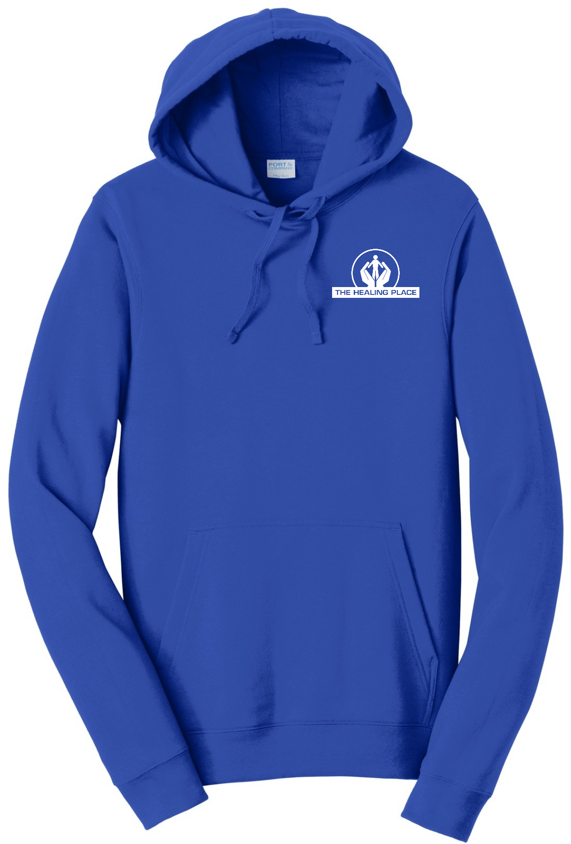 Port & Company® Fan Favorite™ Fleece Pullover Hooded Sweatshirt PC850H (White Logo)