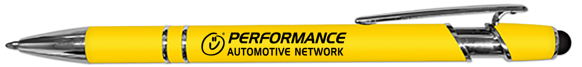 Performance Automotive Network - iWriter Exec Stylus & Soft Touch Rubberized Metal Ball Point Pen - ldfuo-mjgxw