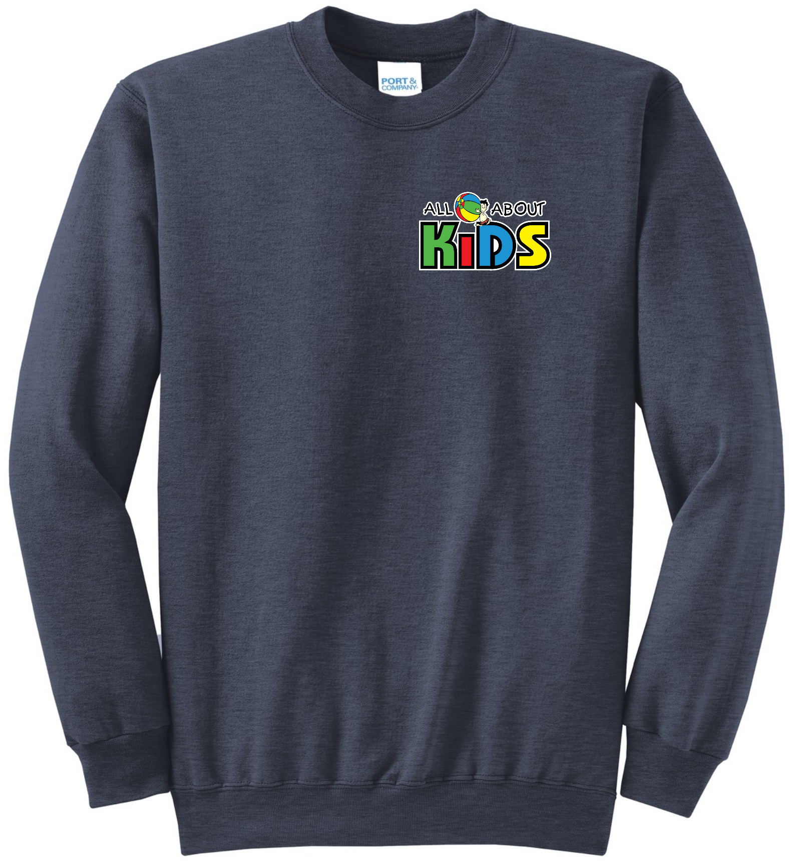 Port & Company® Core Fleece Crewneck Sweatshirt - PC78 (White Logo)