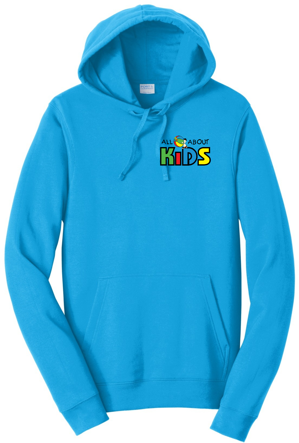 Port & Company® Fan Favorite™ Fleece Pullover Hooded Sweatshirt - PC850H (Black Logo)