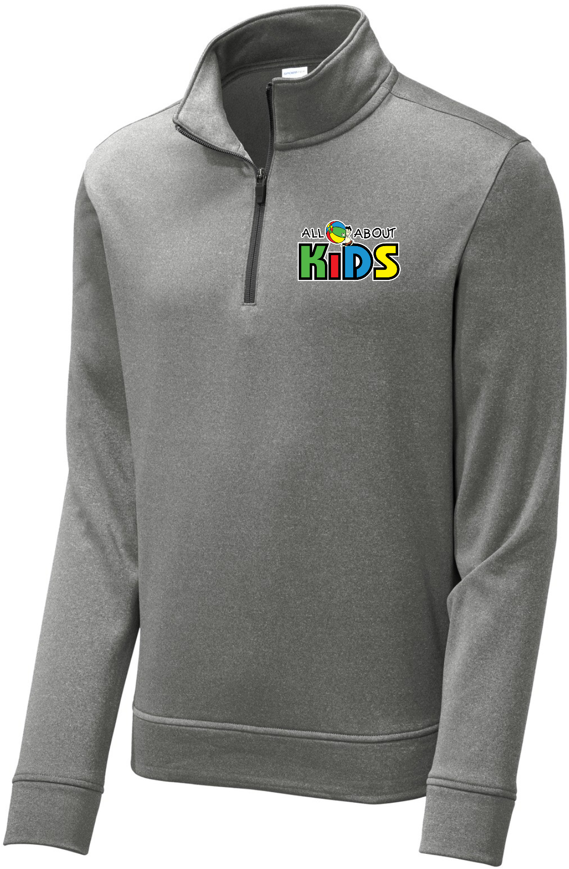 Sport-Tek ® PosiCharge ® Sport-Wick ® Heather Fleece 1/4-Zip Pullover - ST263 (White Logo)