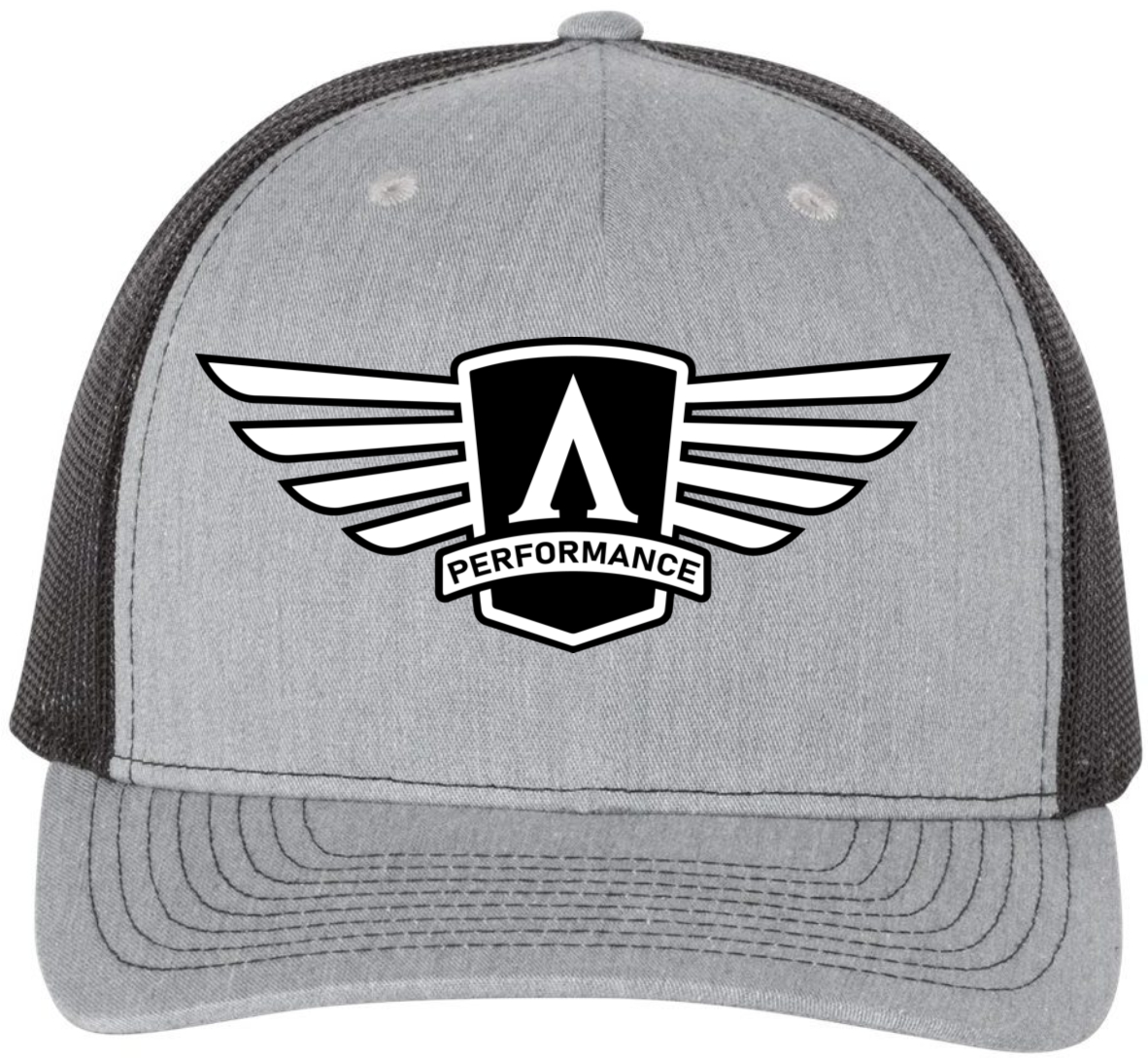 Heather Grey/Black AP Hat v1 - Logo Only