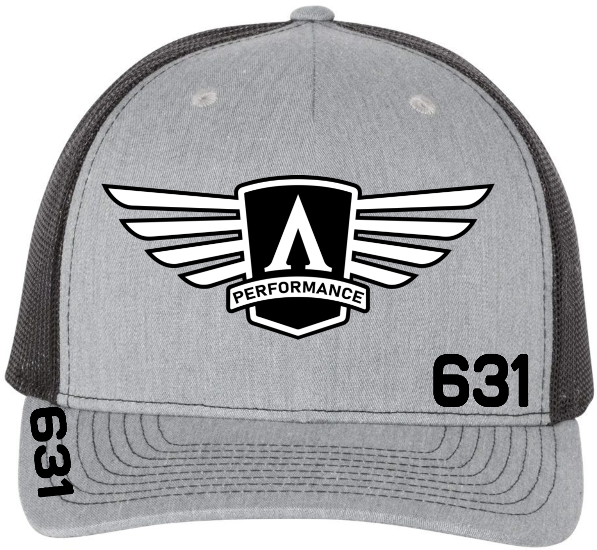 Heather Grey/Black Logo with number