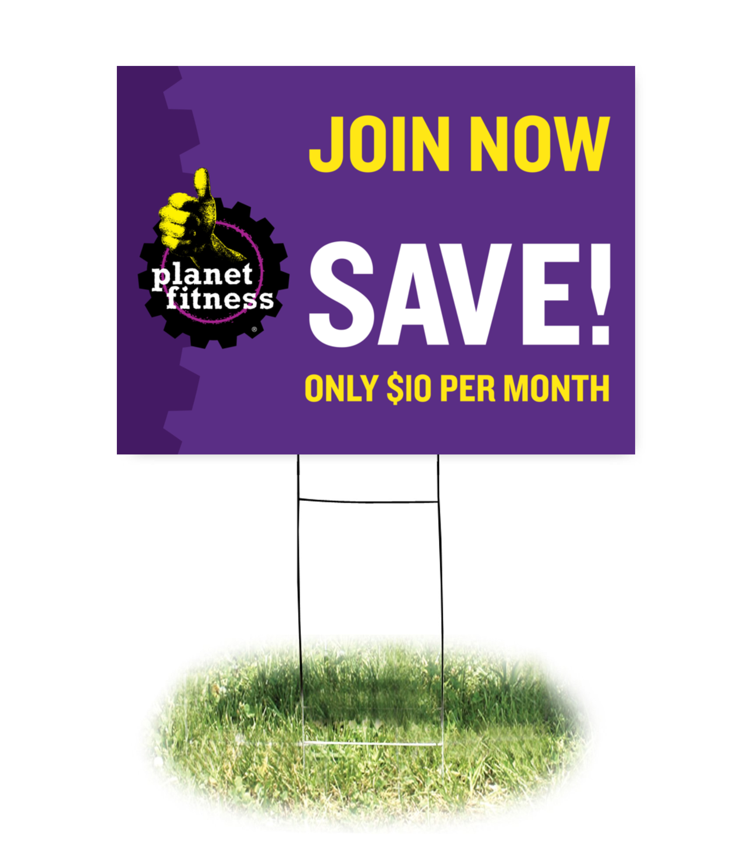 Yard Sign With H Stakes (Join Now)