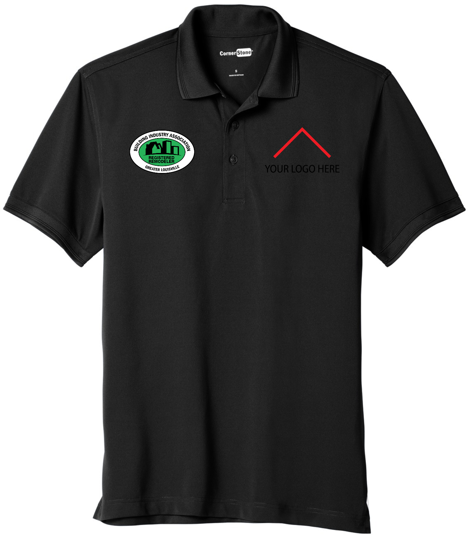 Registered Remodeler - CornerStone ® Industrial Snag-Proof Pique Polo - CS4020 (Add Your Own)