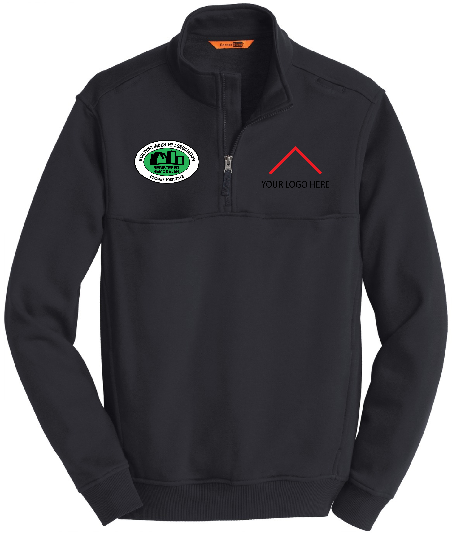 Registered Remodeler - CornerStone® 1/2-Zip Job Shirt - CS626 (Add Your Own)