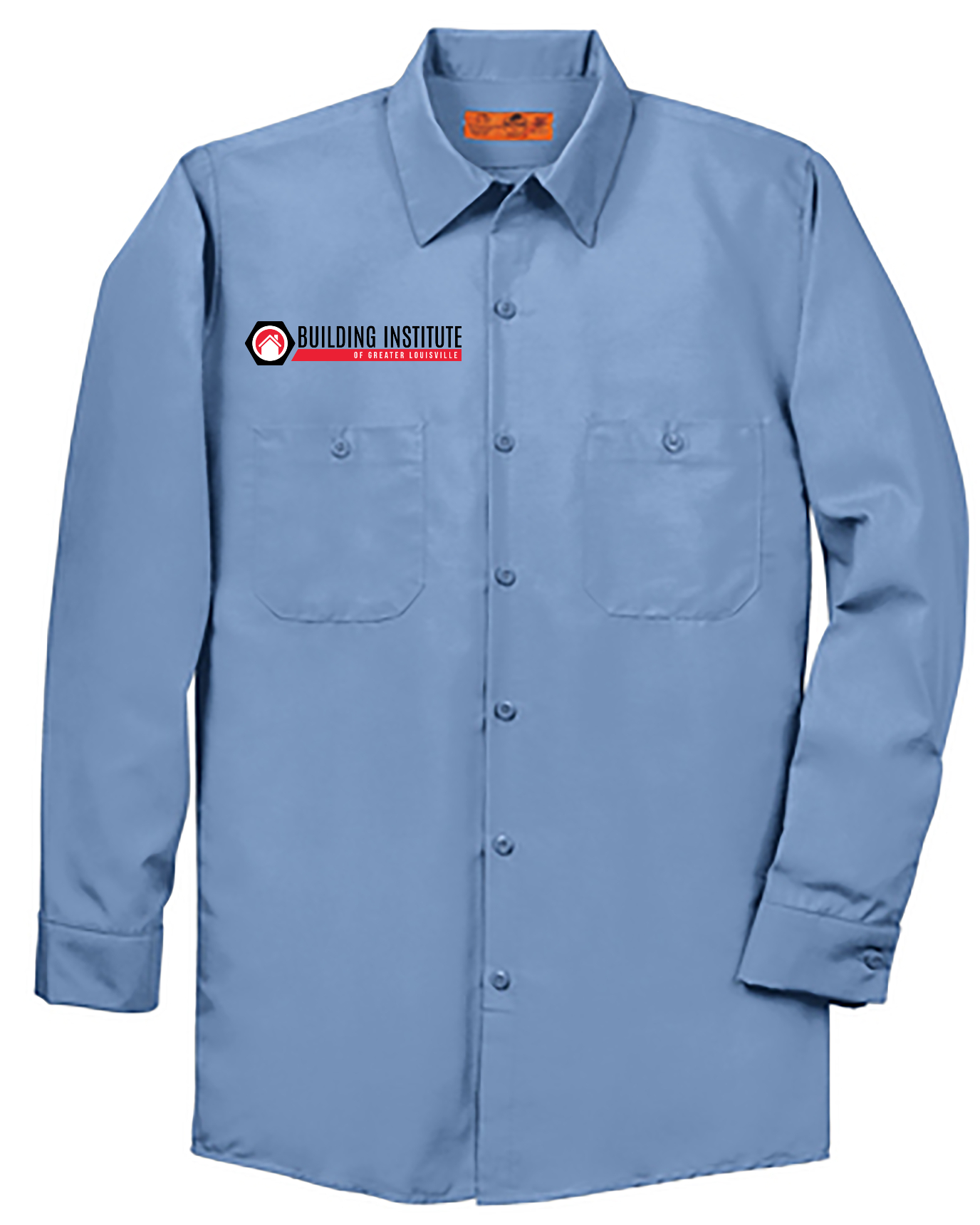 Building Institute - Red Kap® Long Size, Long Sleeve Industrial Work Shirt - SP14LONG