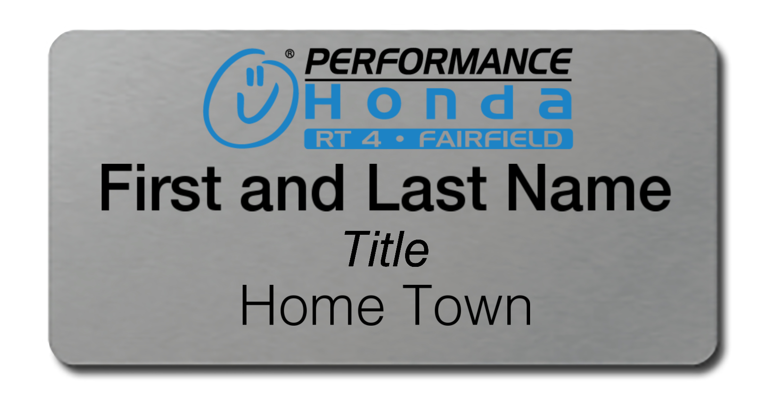 Performance Honda - Name Tags
