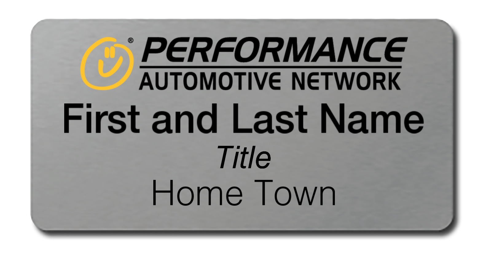 Performance Automotive Network - Name Tag