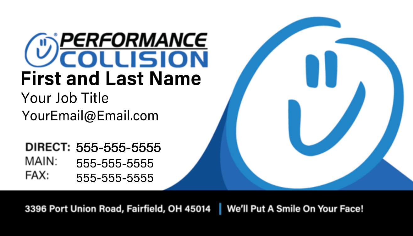 Performance Collision - Business Cards