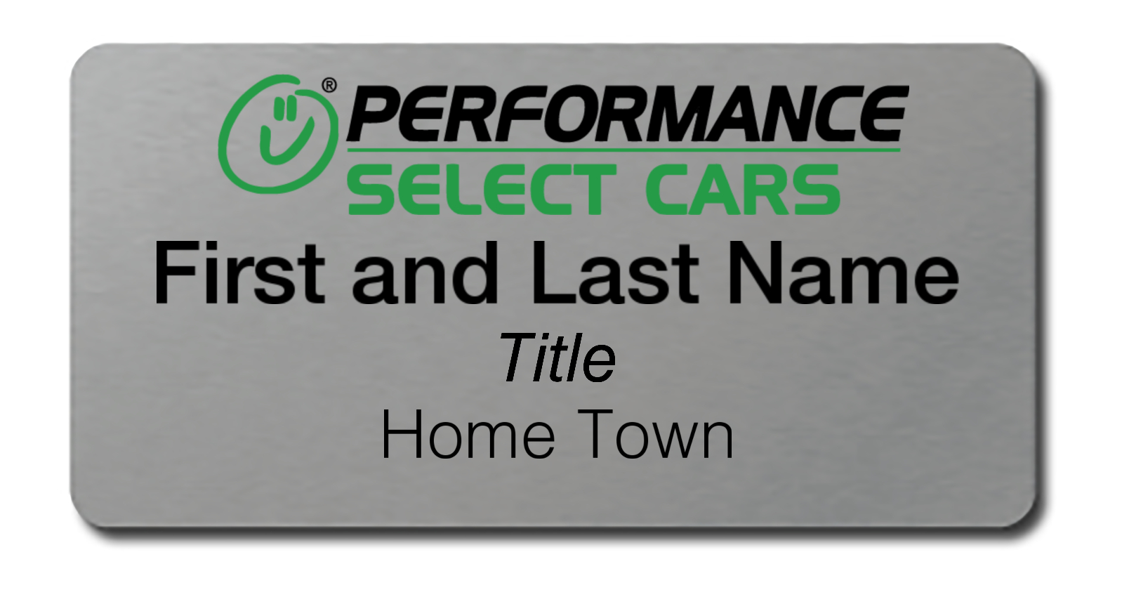 Performance Select - Name Tag