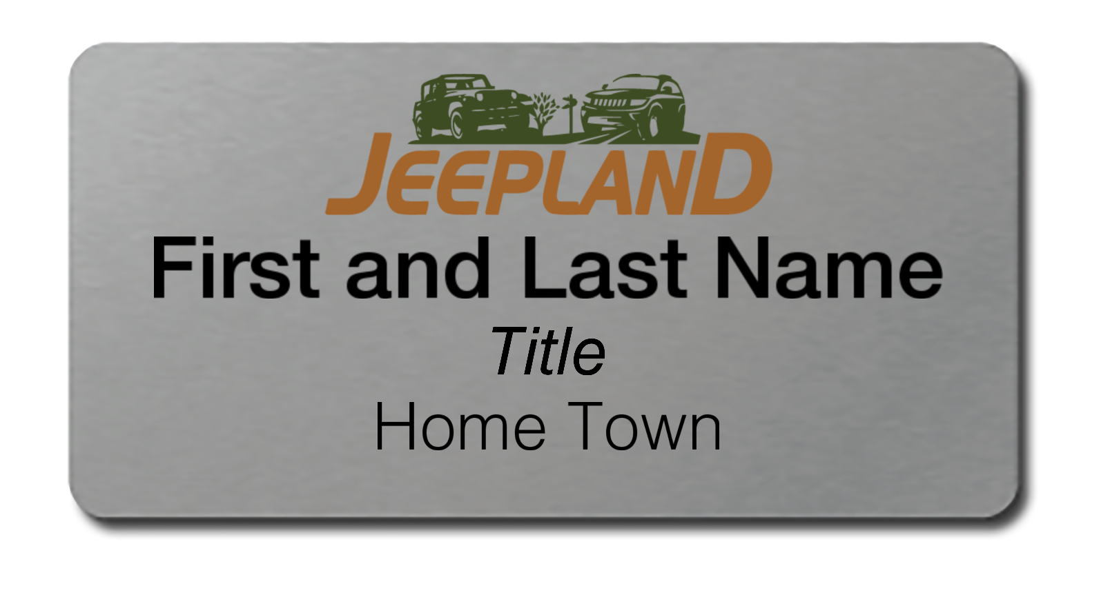 JeepLand - Name Tag