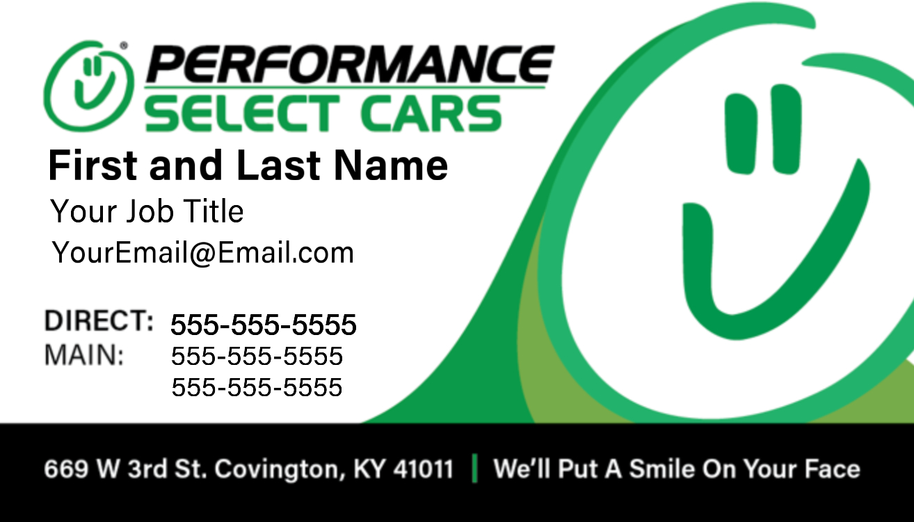 Performance Select - Business Cards