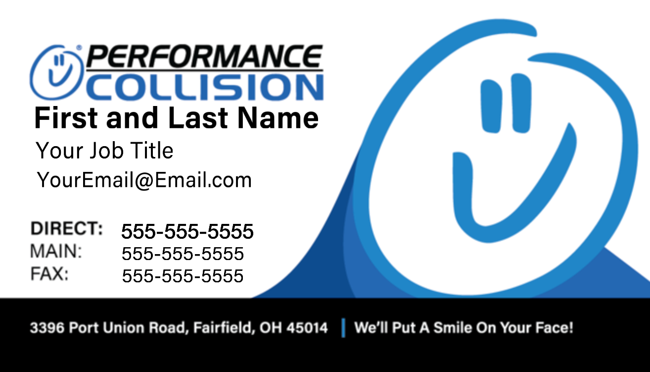 Performance Collision - Business Cards
