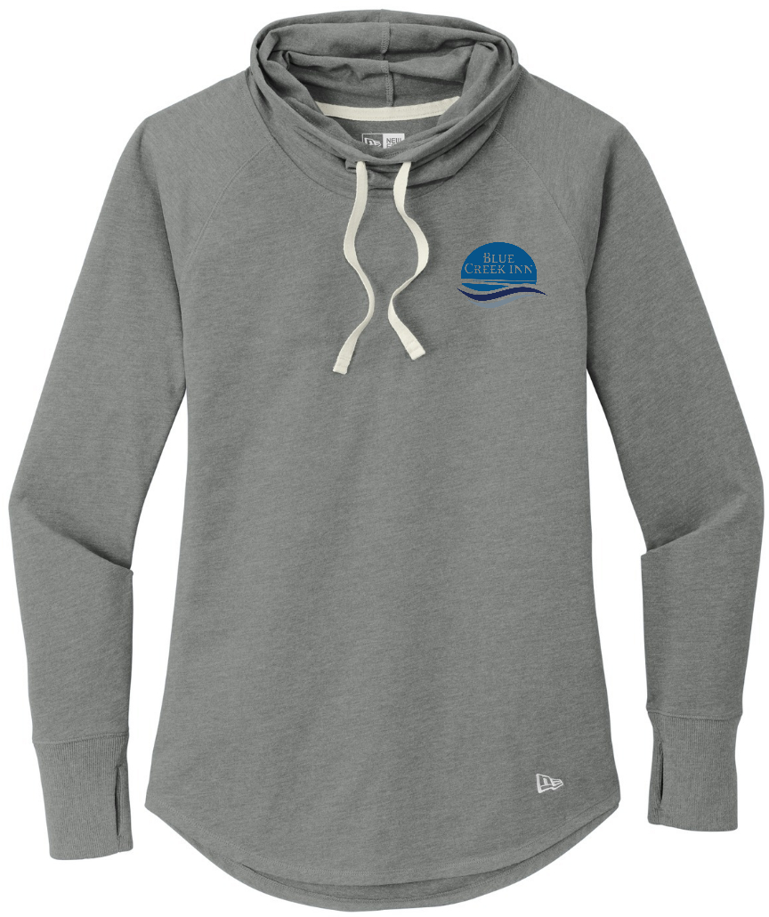 Cotton Blend Cowl Tee