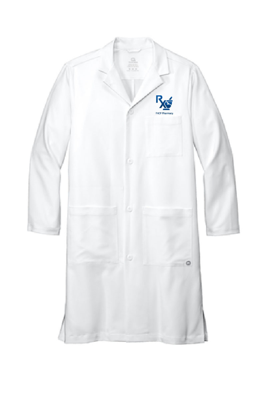 FHCP Pharmacy - WonderWink® Men's Long Lab Coat - WW5172