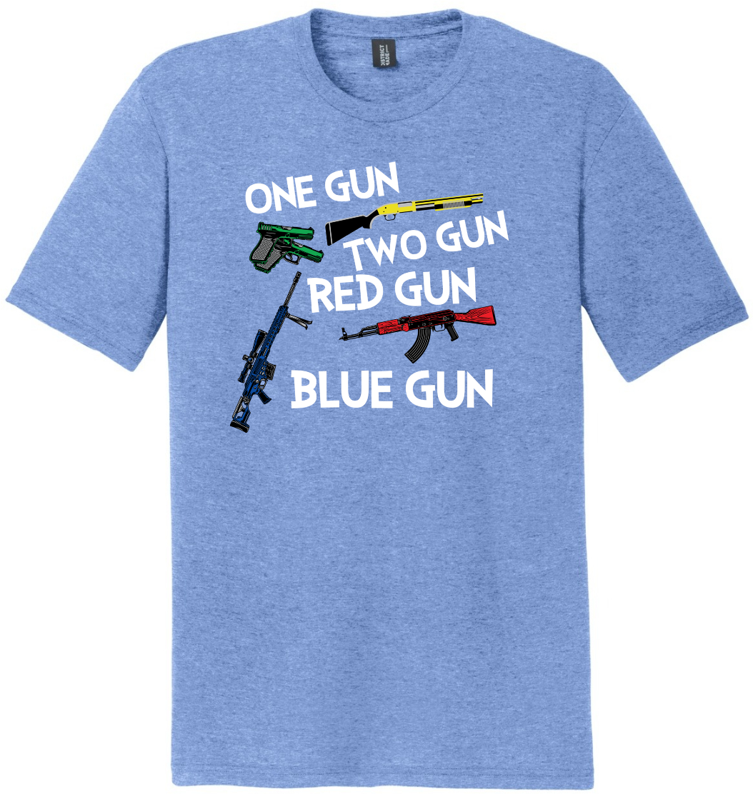 One Gun, Two Gun, Red Gun, Blue Gun