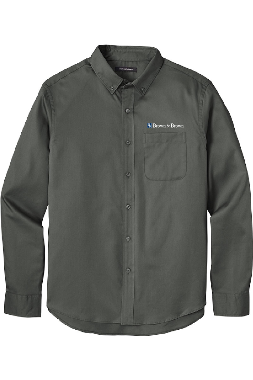 B&B - Port Authority Long Sleeve SuperPro React Twill Shirt - W808
