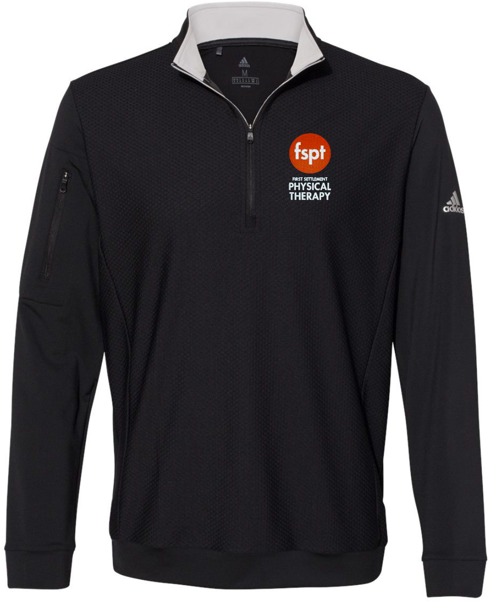 Adidas Performance ADULT/UNISEX textured 1/4 zip