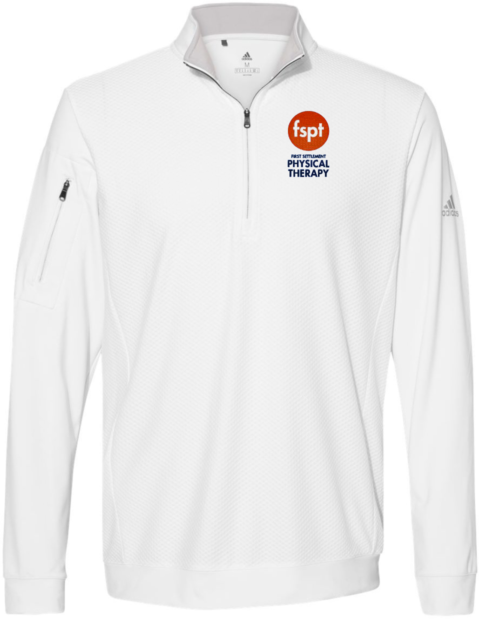 Adidas Performance ADULT/UNISEX textured 1/4 zip