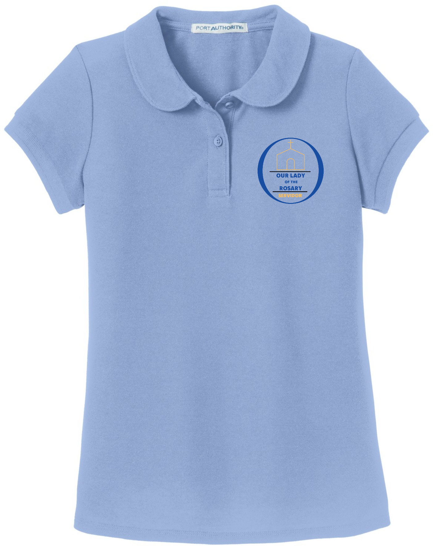YG503 - Port Authority® Girls Silk Touch™ Peter Pan Collar Polo Light Colors