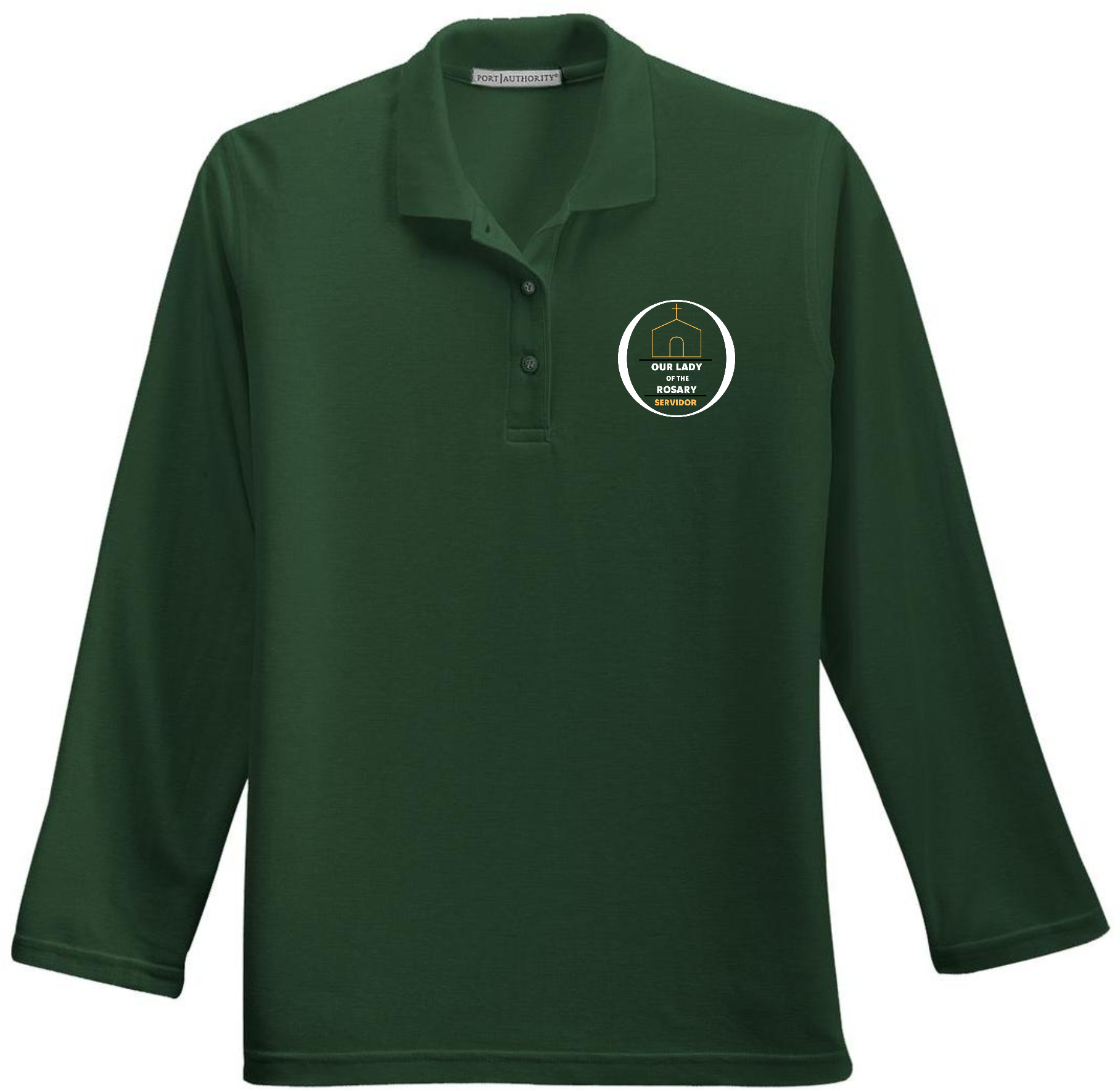 L500LS - Port Authority® Ladies Silk Touch™ Long Sleeve Polo  Dark Colors