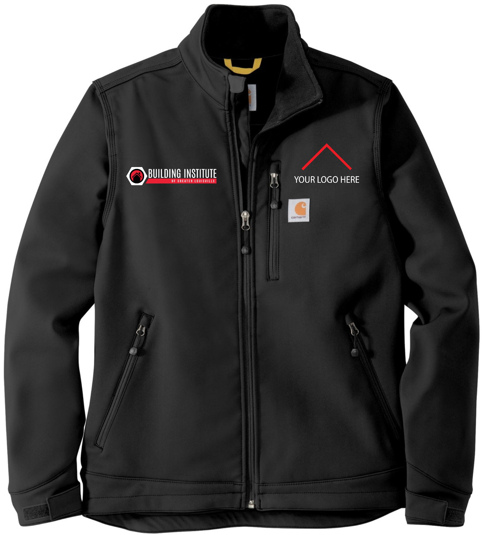 Building Institute – Carhartt ® Crowley Soft Shell Jacket – CT102199 (White Logo)(Add Your Own)