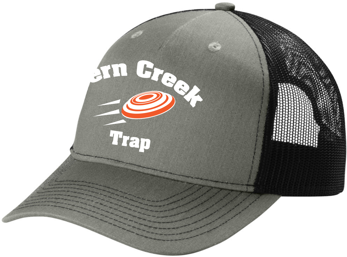 Fern Creek Trap – Port Authority® Snapback Five-Panel Trucker Cap - C115 (White Logo)