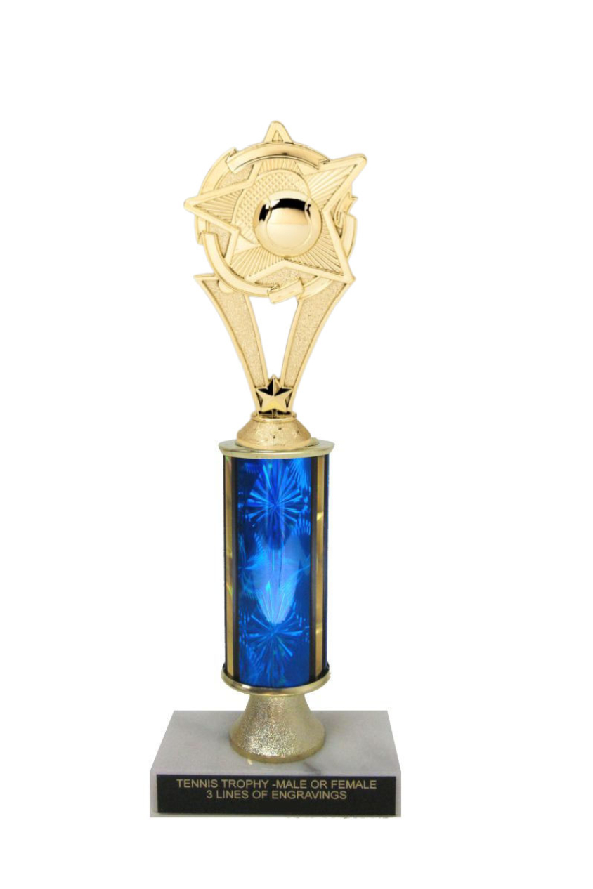 Trophy With Tennis Topper - TR09G