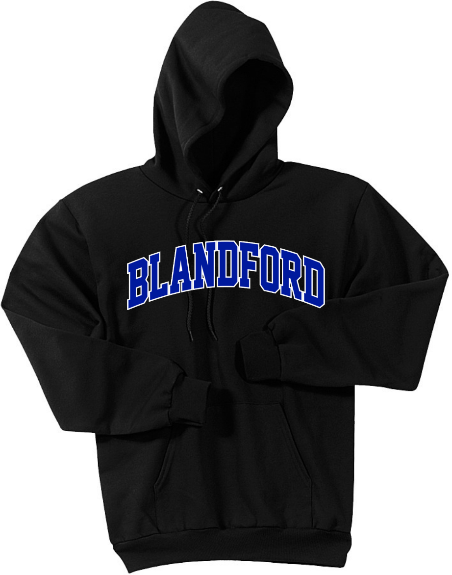 PC78H "Blandford" Black Hoodie ADULT