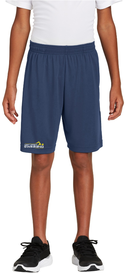 WV Swim EMB on YOUTH pocketed shorts 