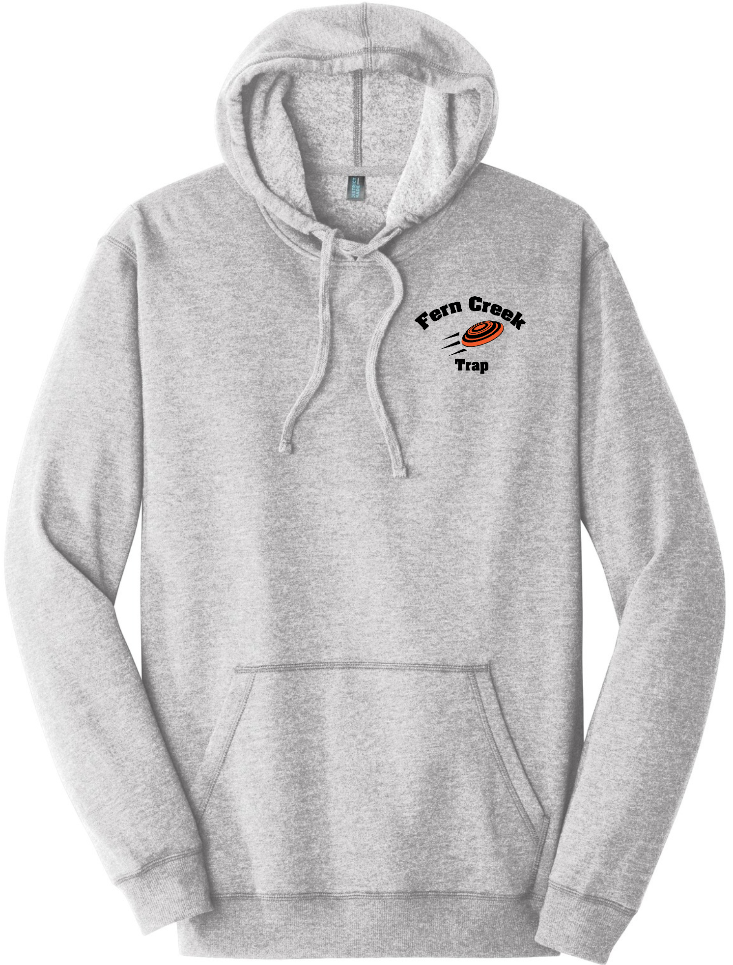 District ® Lightweight Fleece Hoodie - DM391 (Black Logo) Screen Print